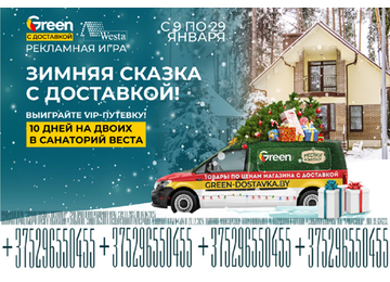 Рекламная игра «Зимняя сказка с доставкой!»